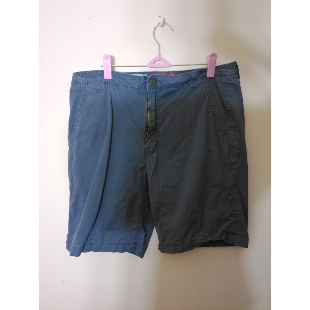 Arizona Jean Co Flex Shorts Mens 34 Blue Grey Chino Casual Summer Soften Costal